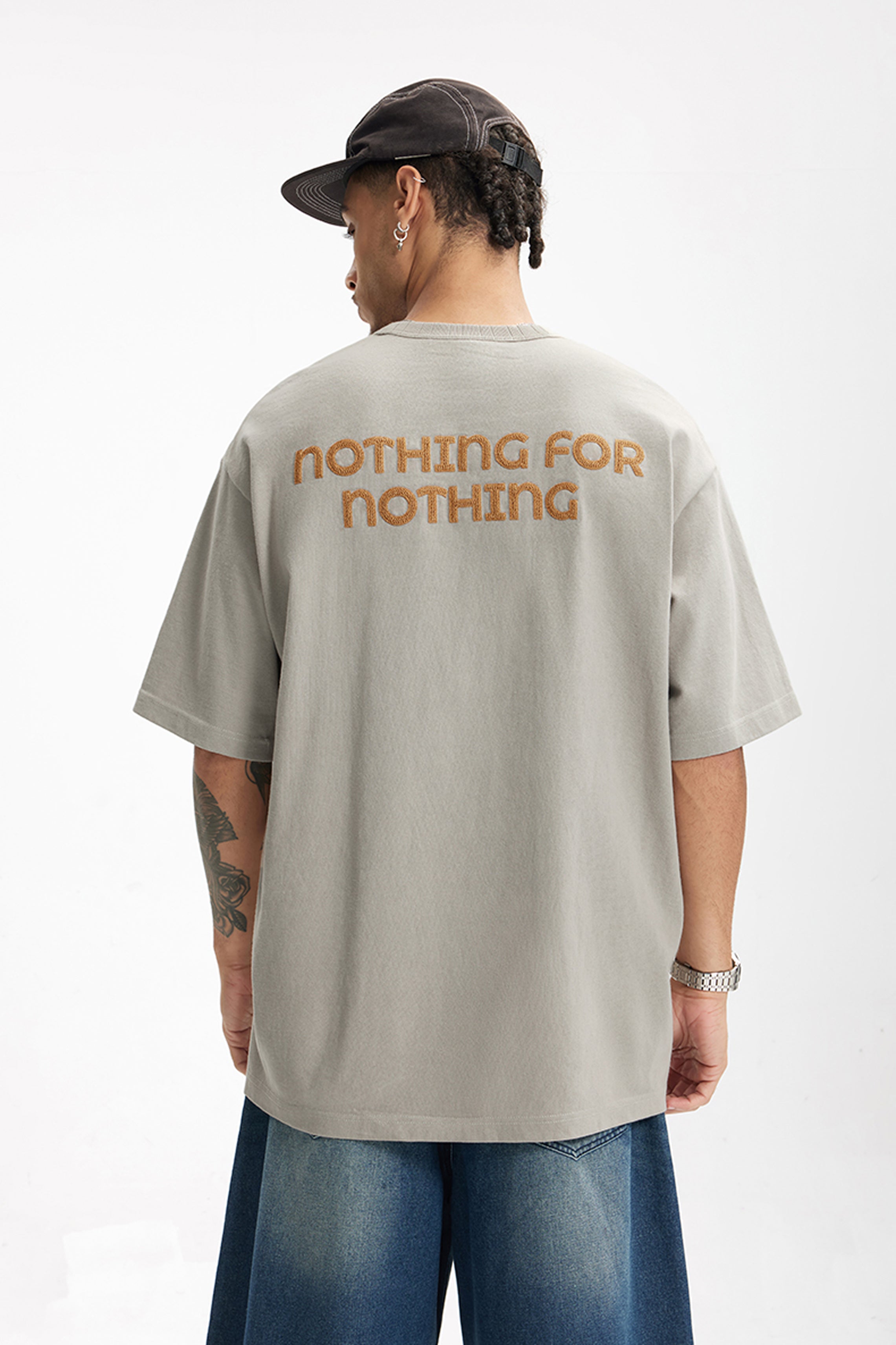ORBIT Textured Embroidery Cotton Tee