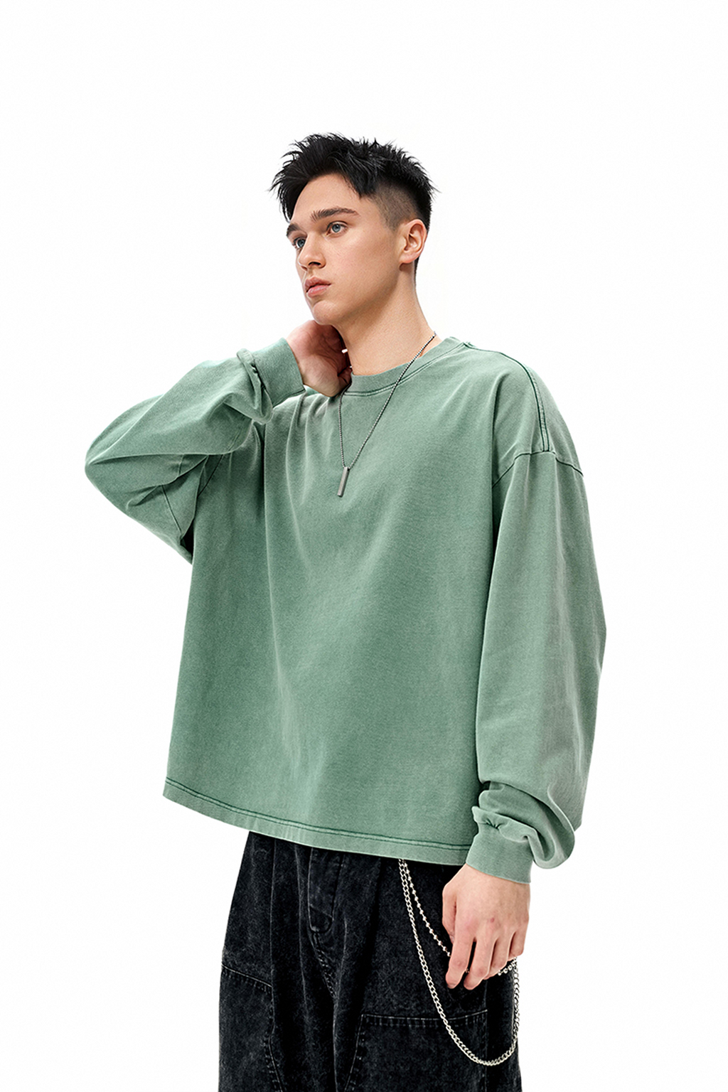 ORBIT Vintage Boxy Fit Long Sleeve Tee