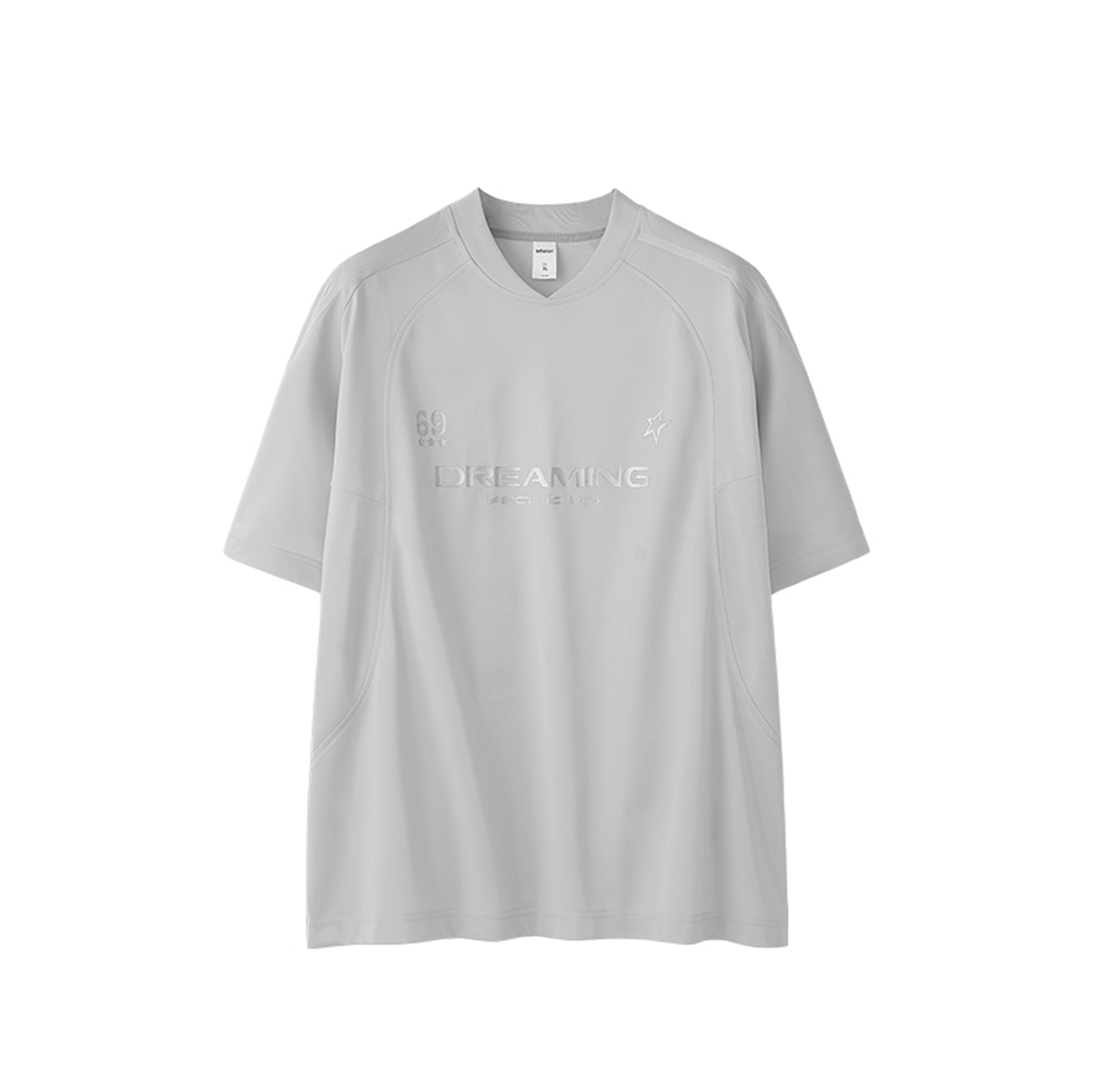 NOVA Silver Curve V-Neck Tee