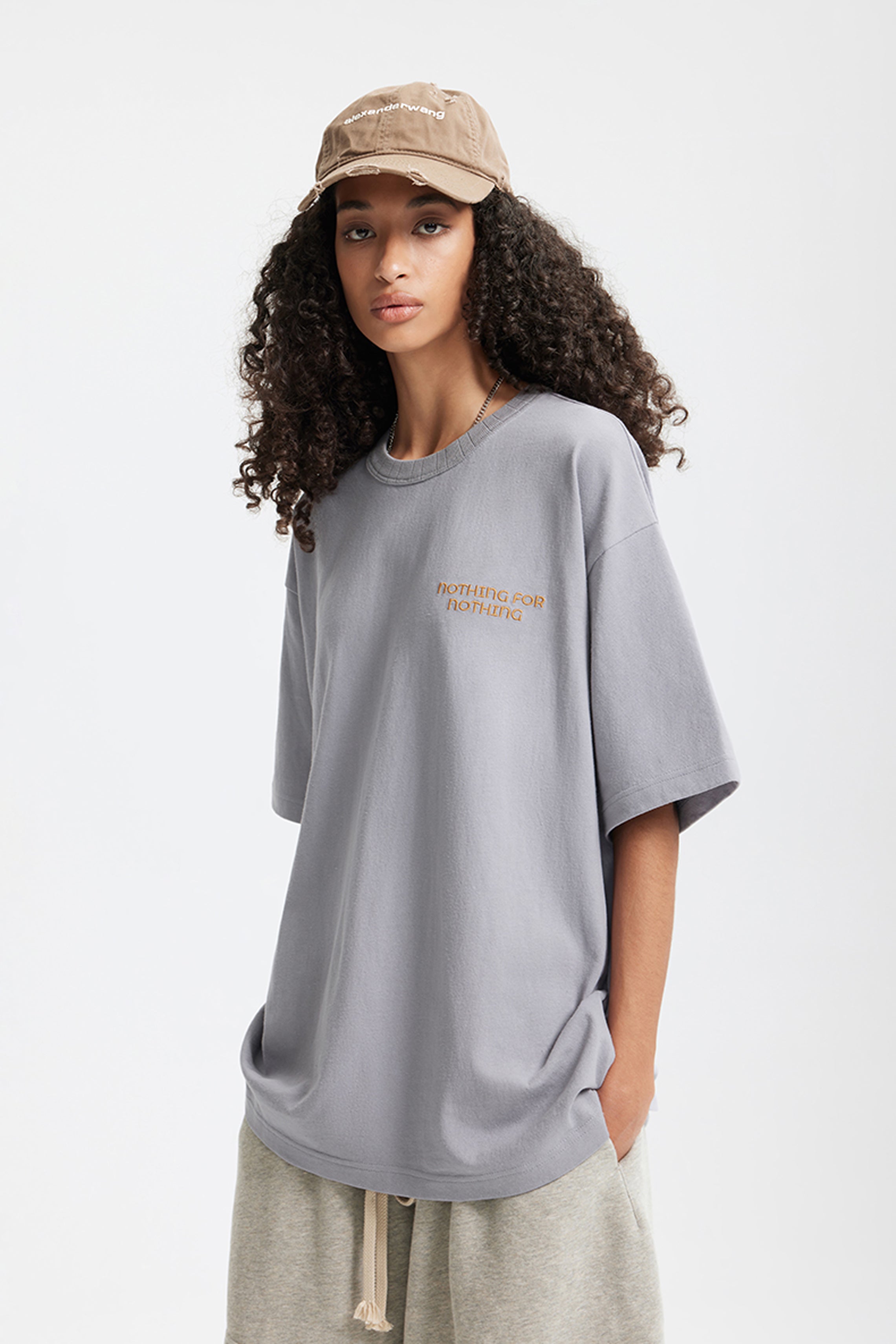 ORBIT Textured Embroidery Cotton Tee