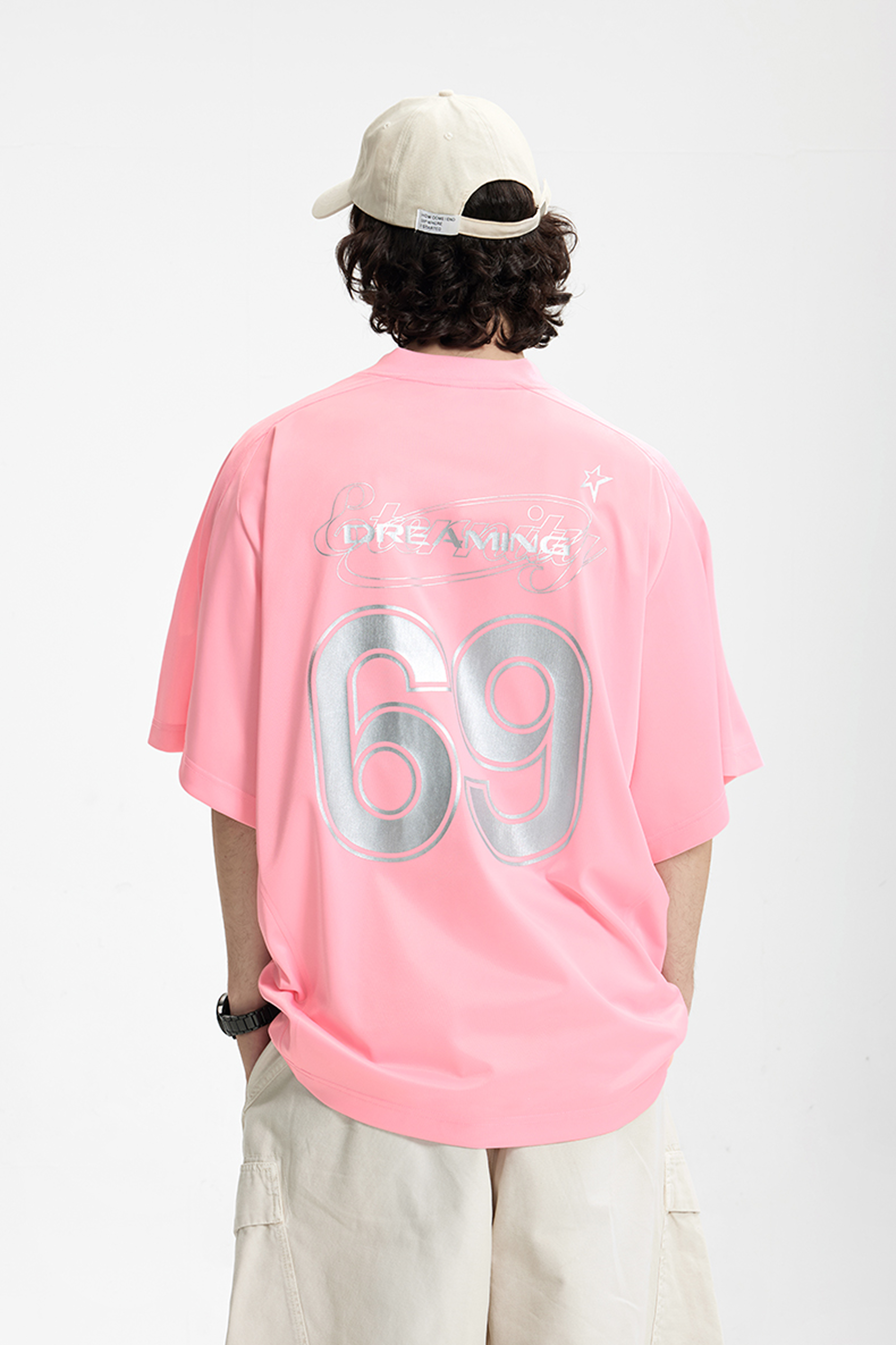 NOVA Silver Curve V-Neck Tee
