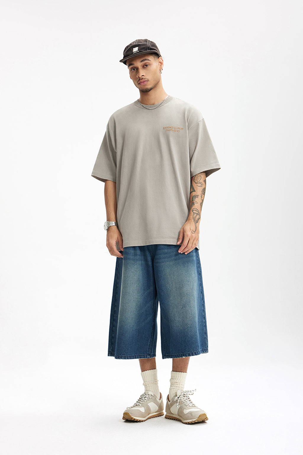 ORBIT Textured Embroidery Cotton Tee