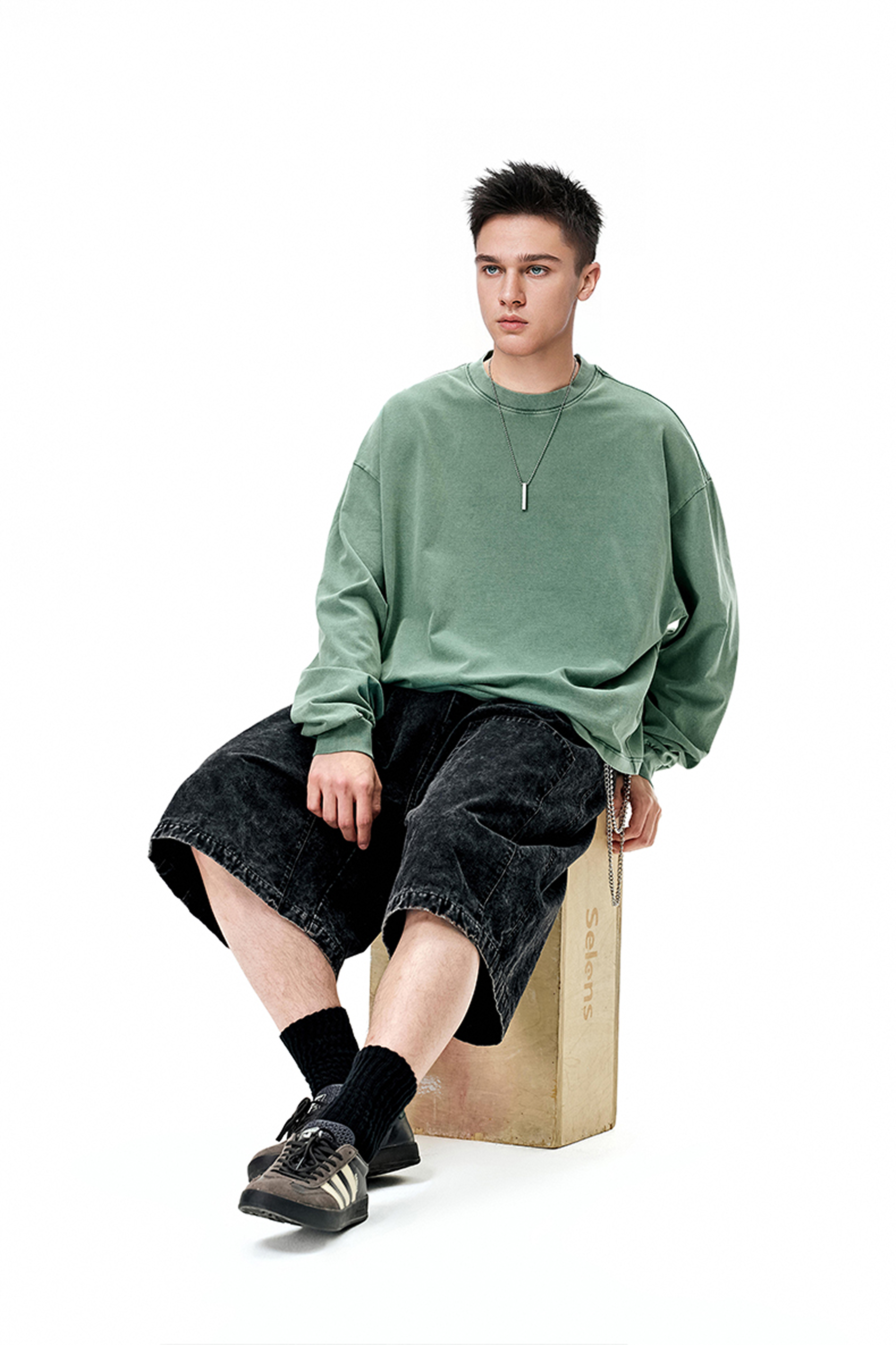 ORBIT Vintage Boxy Fit Long Sleeve Tee