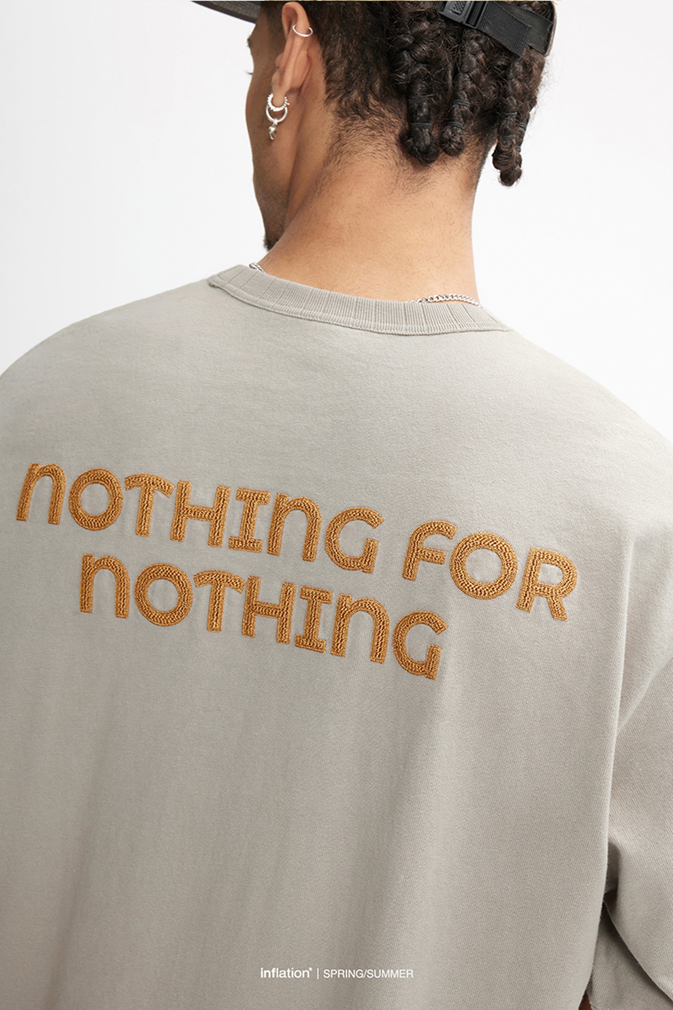 ORBIT Textured Embroidery Cotton Tee