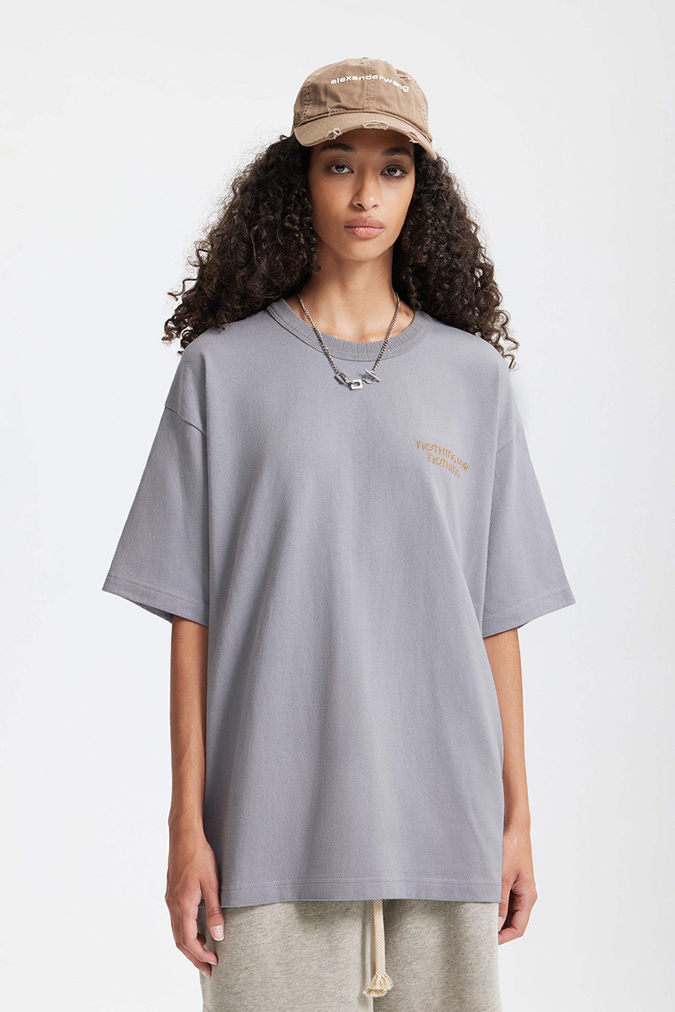 ORBIT Textured Embroidery Cotton Tee