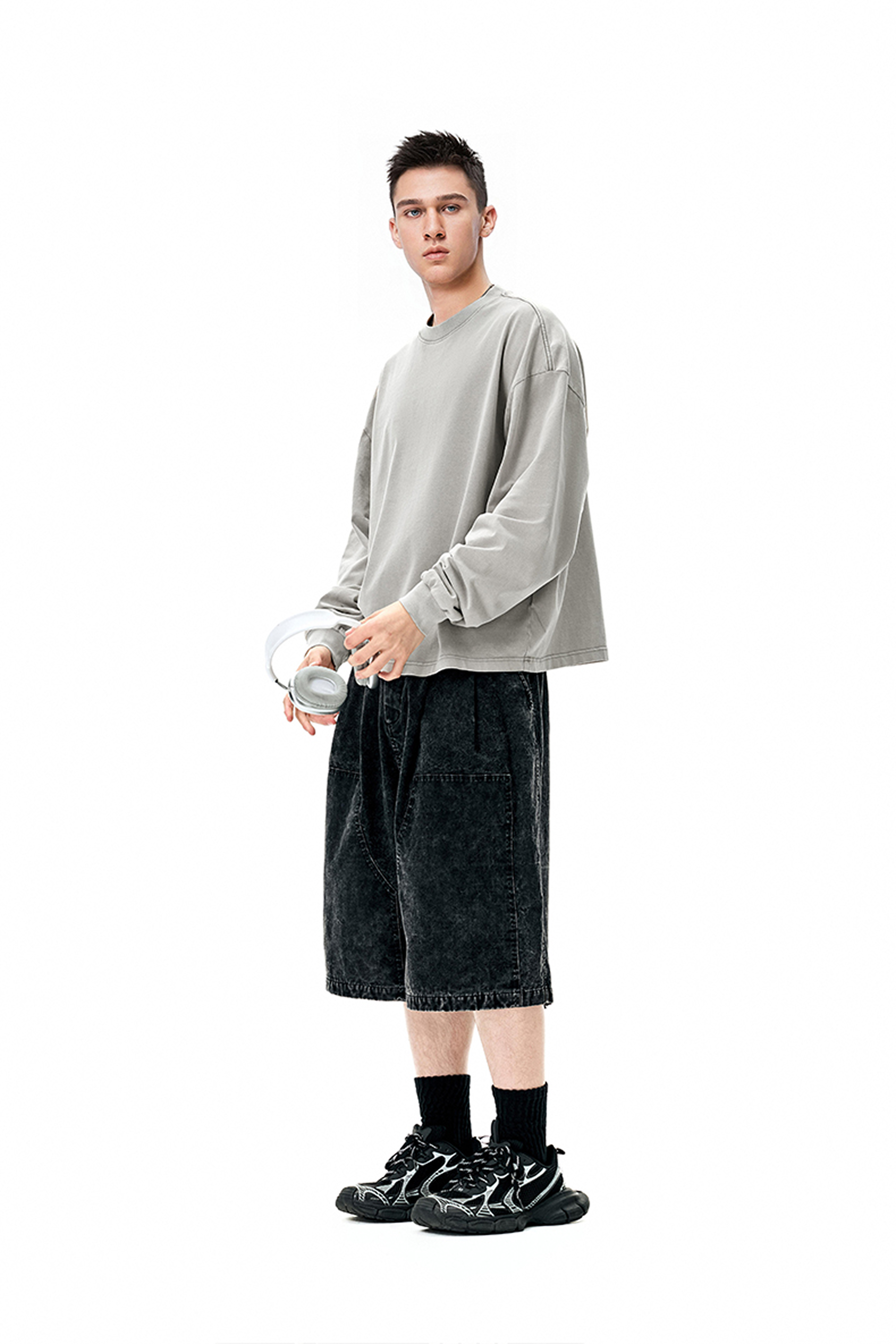 ORBIT Vintage Boxy Fit Long Sleeve Tee