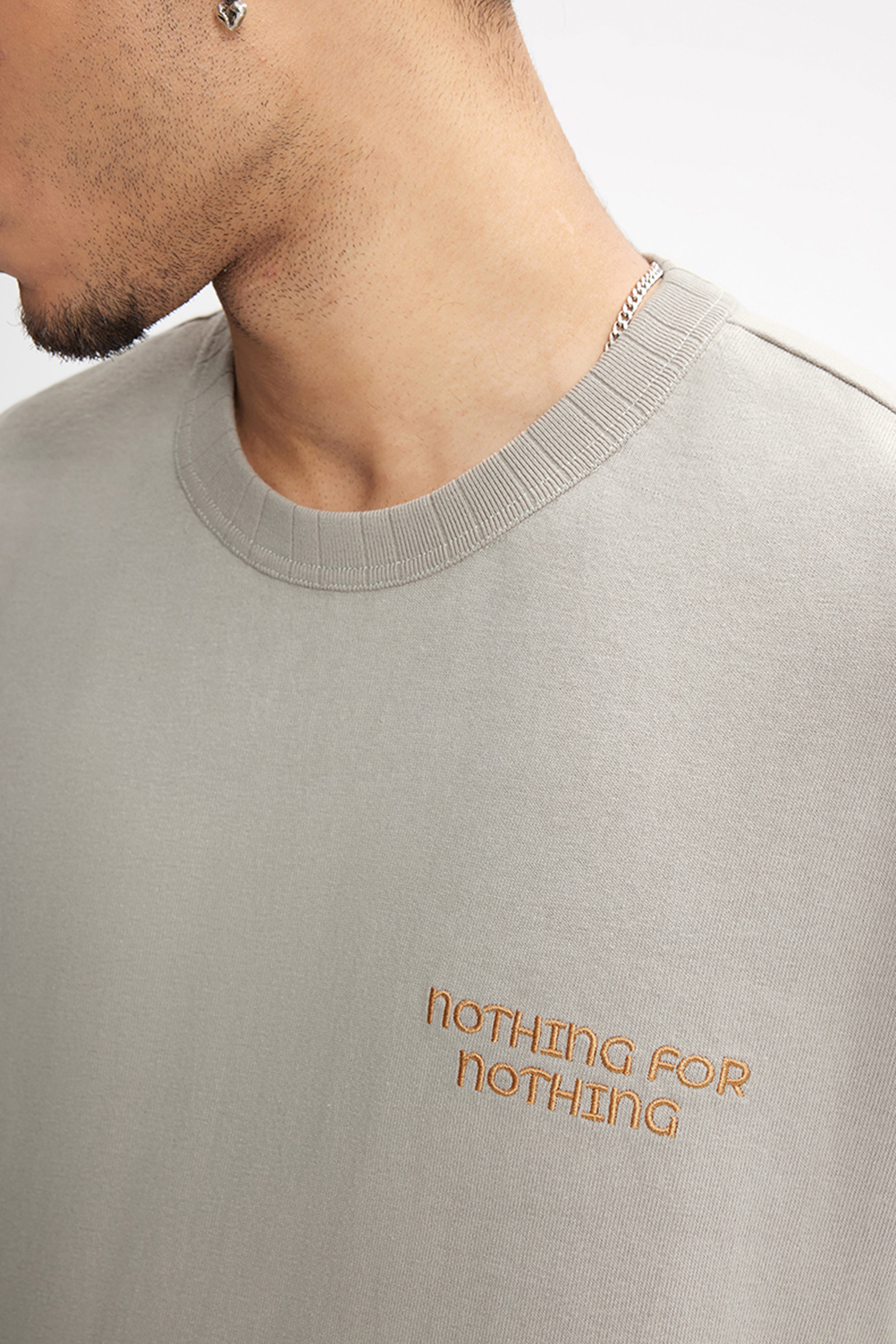 ORBIT Textured Embroidery Cotton Tee