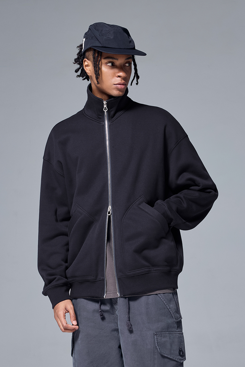 NEBULA Fleece Stand-Collar Zip Jacket