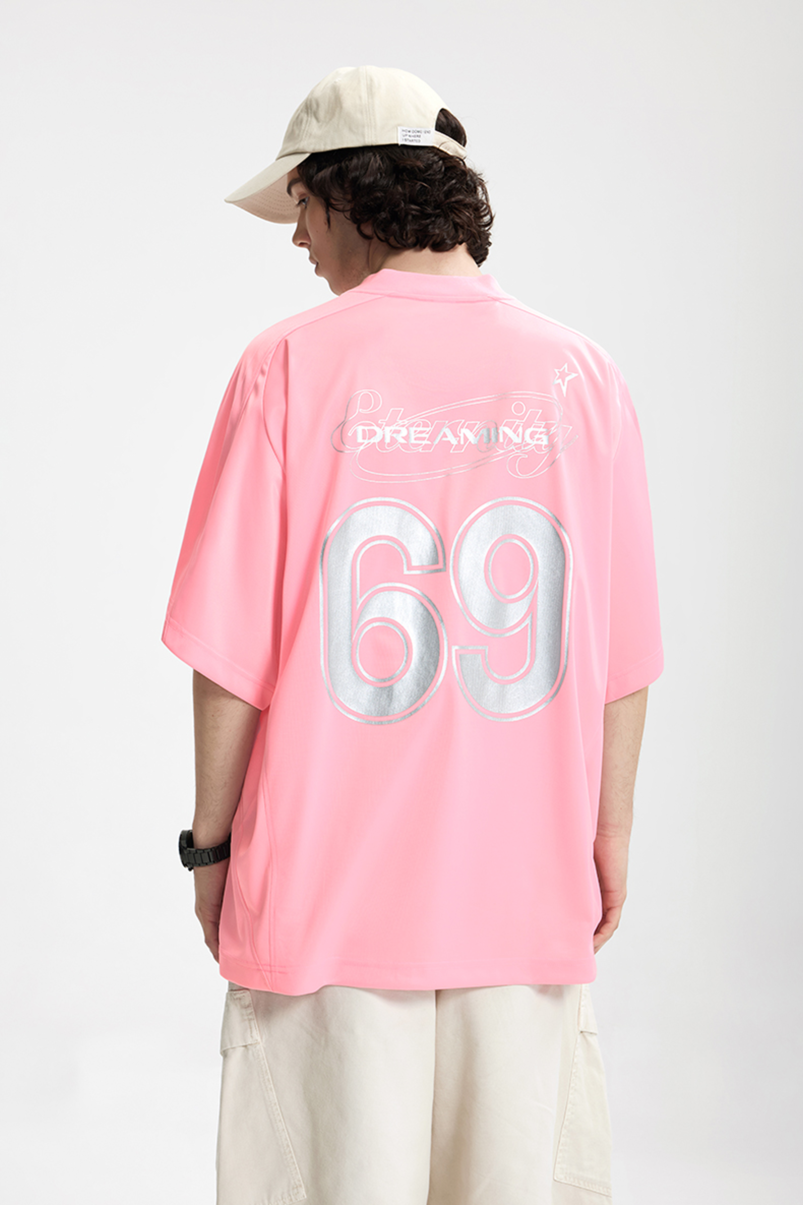 NOVA Silver Curve V-Neck Tee