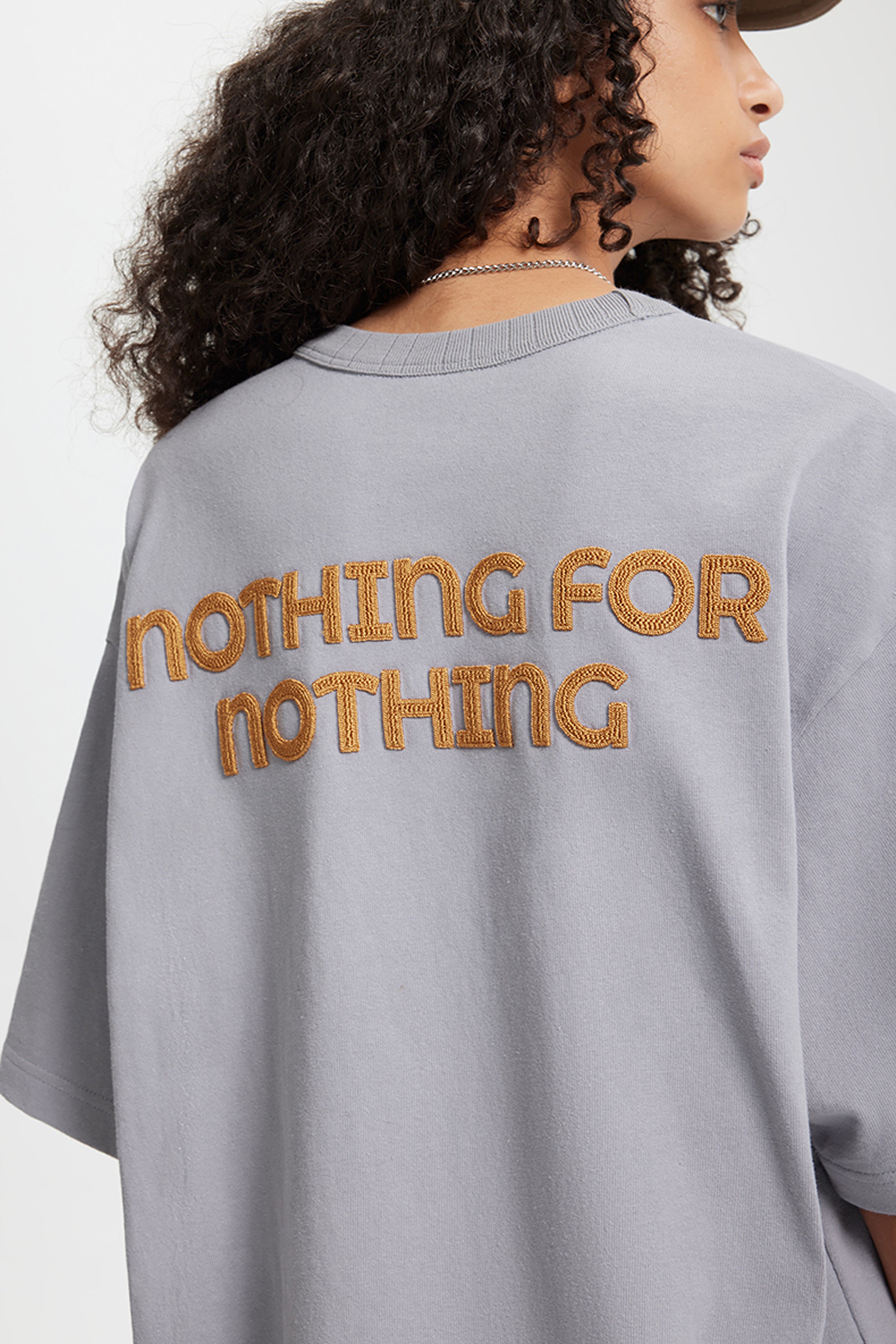 ORBIT Textured Embroidery Cotton Tee