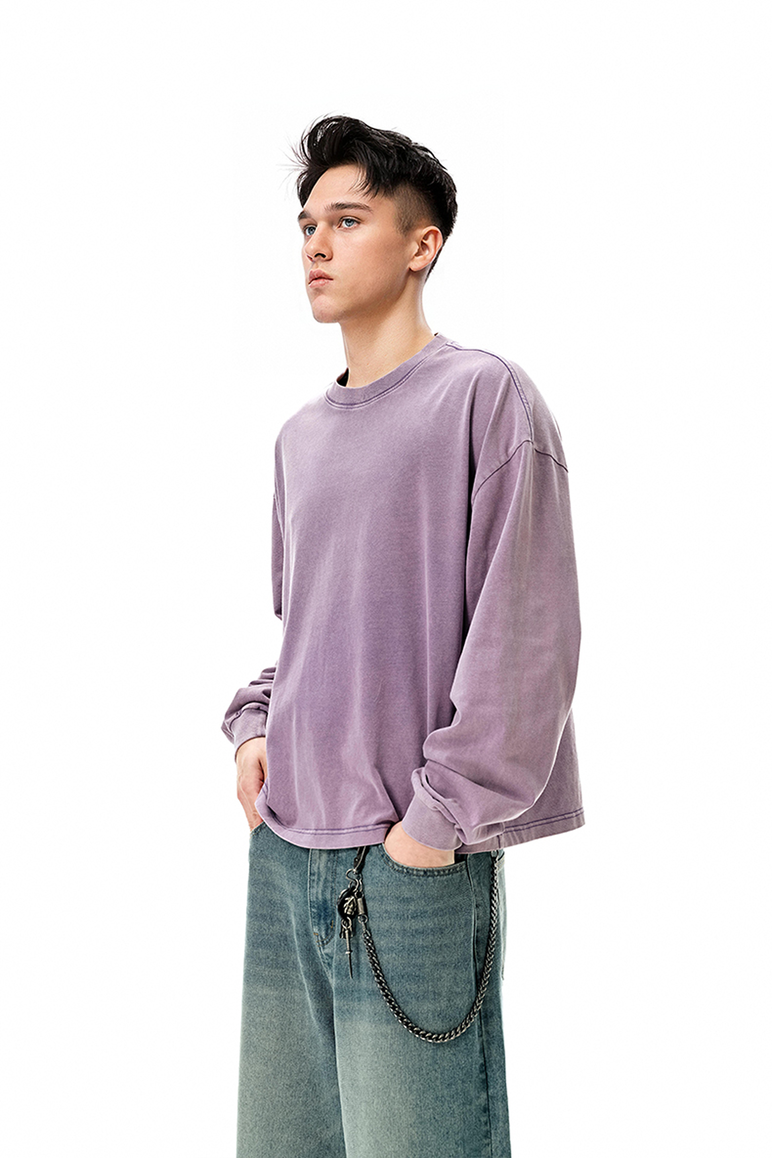 ORBIT Vintage Boxy Fit Long Sleeve Tee