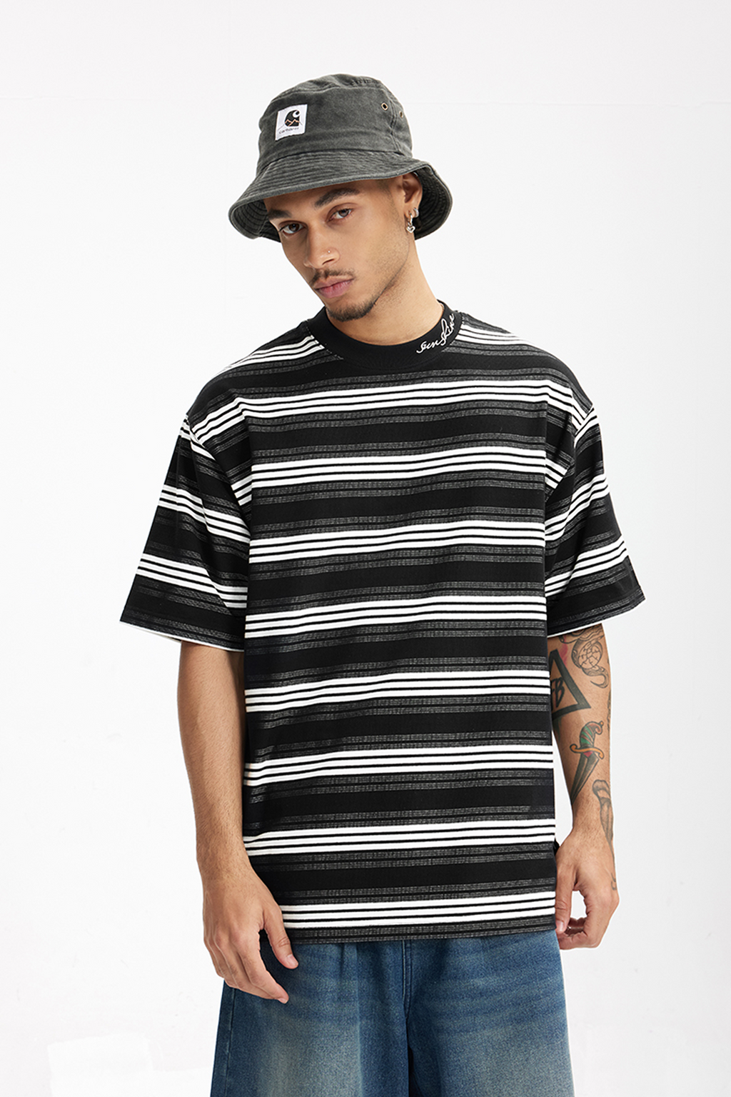 ORBIT Stripe Cotton Tee