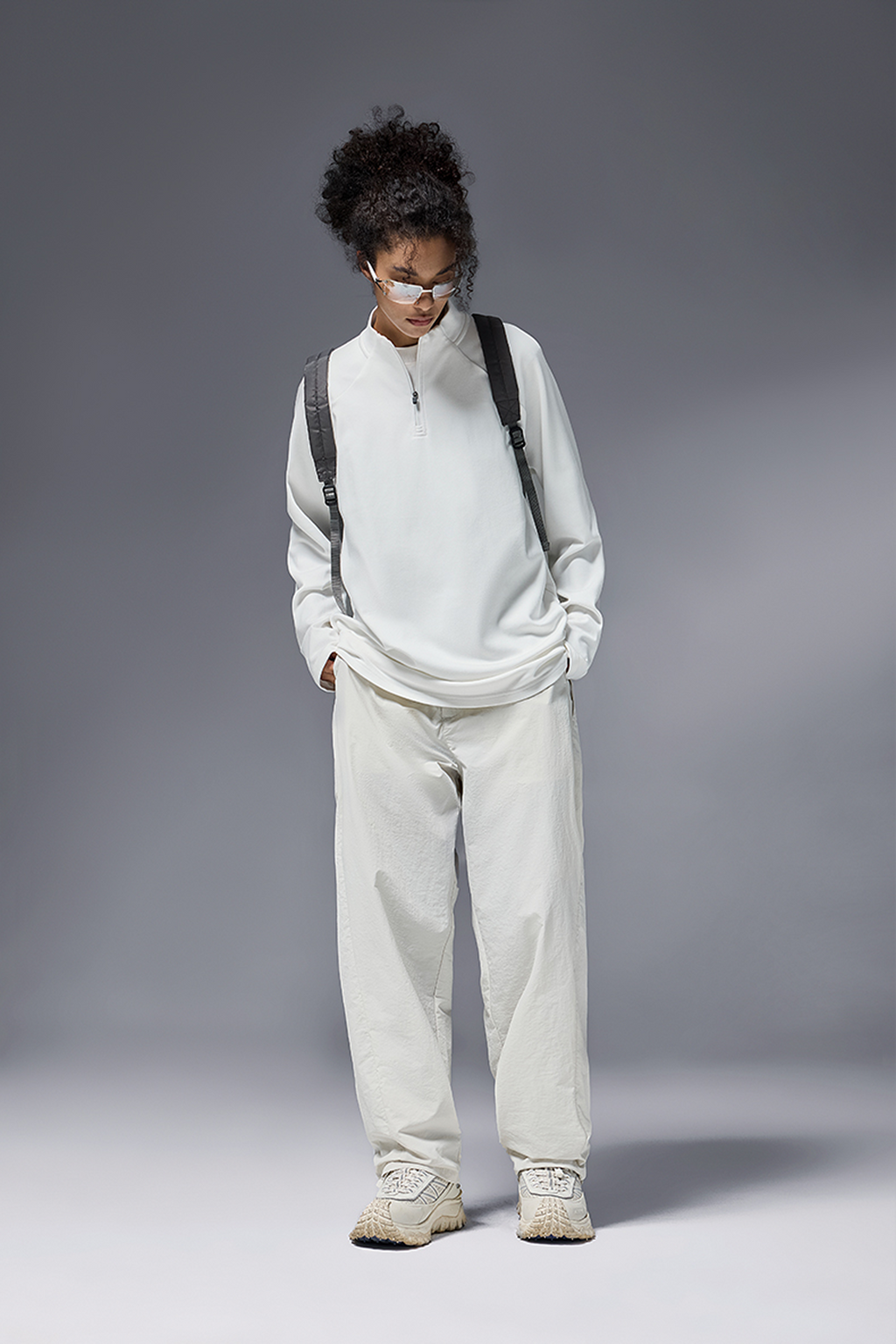 NEBULA Fleece Zip Base Long Sleeve Tee