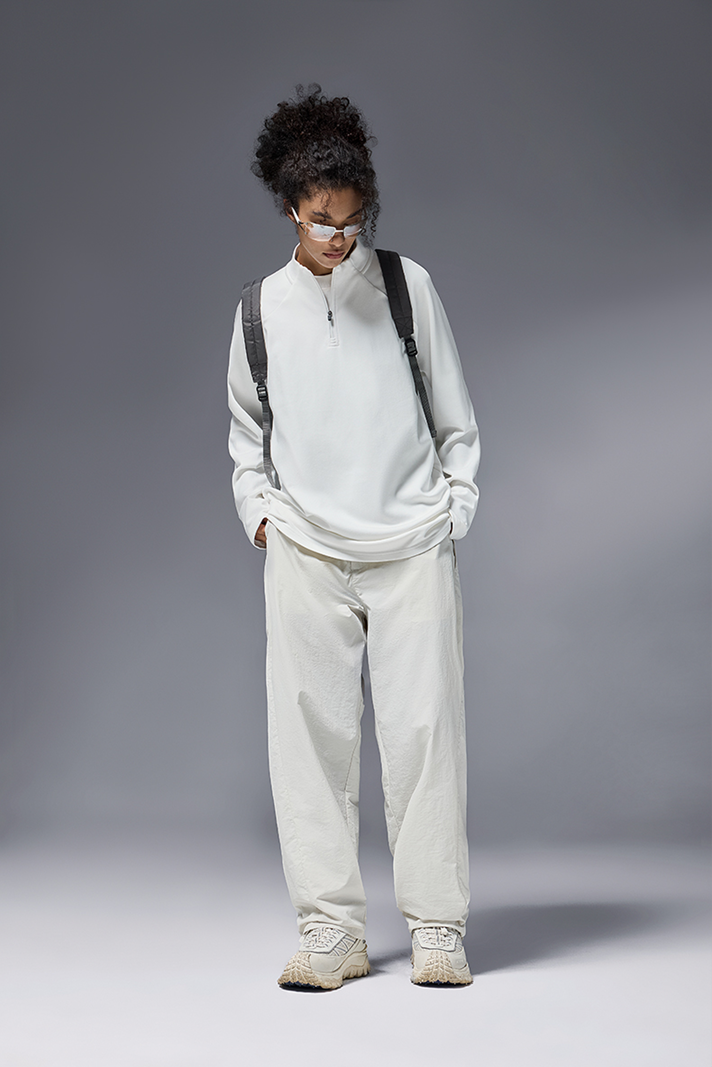 NEBULA Fleece Zip Base Long Sleeve Tee