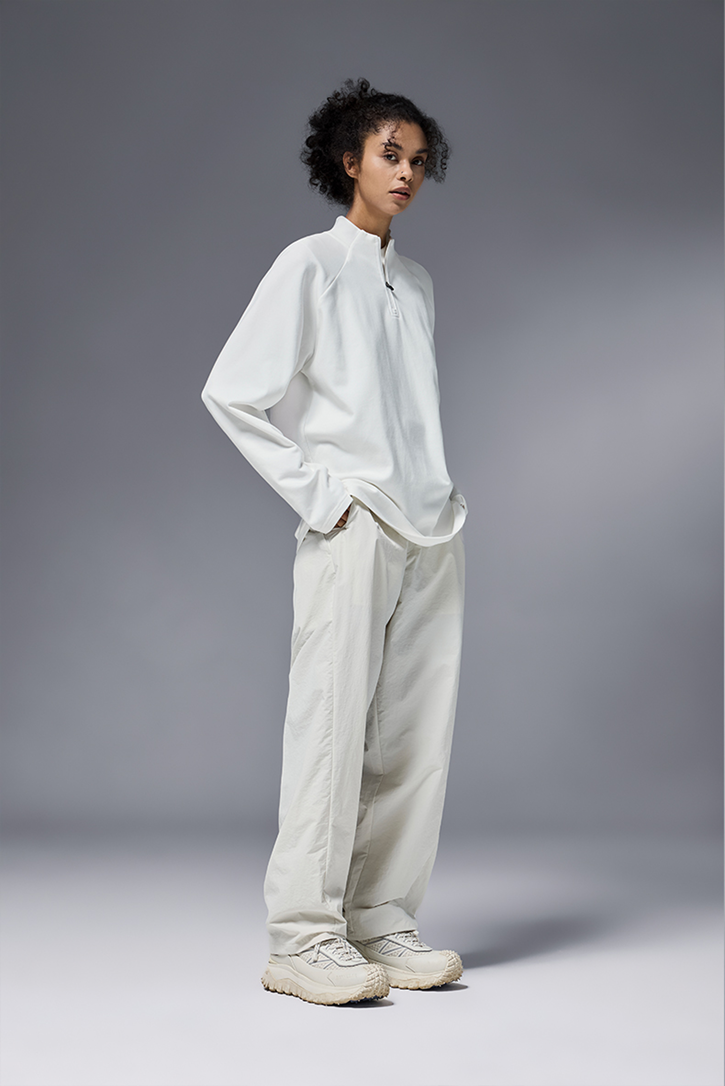 NEBULA Fleece Zip Base Long Sleeve Tee