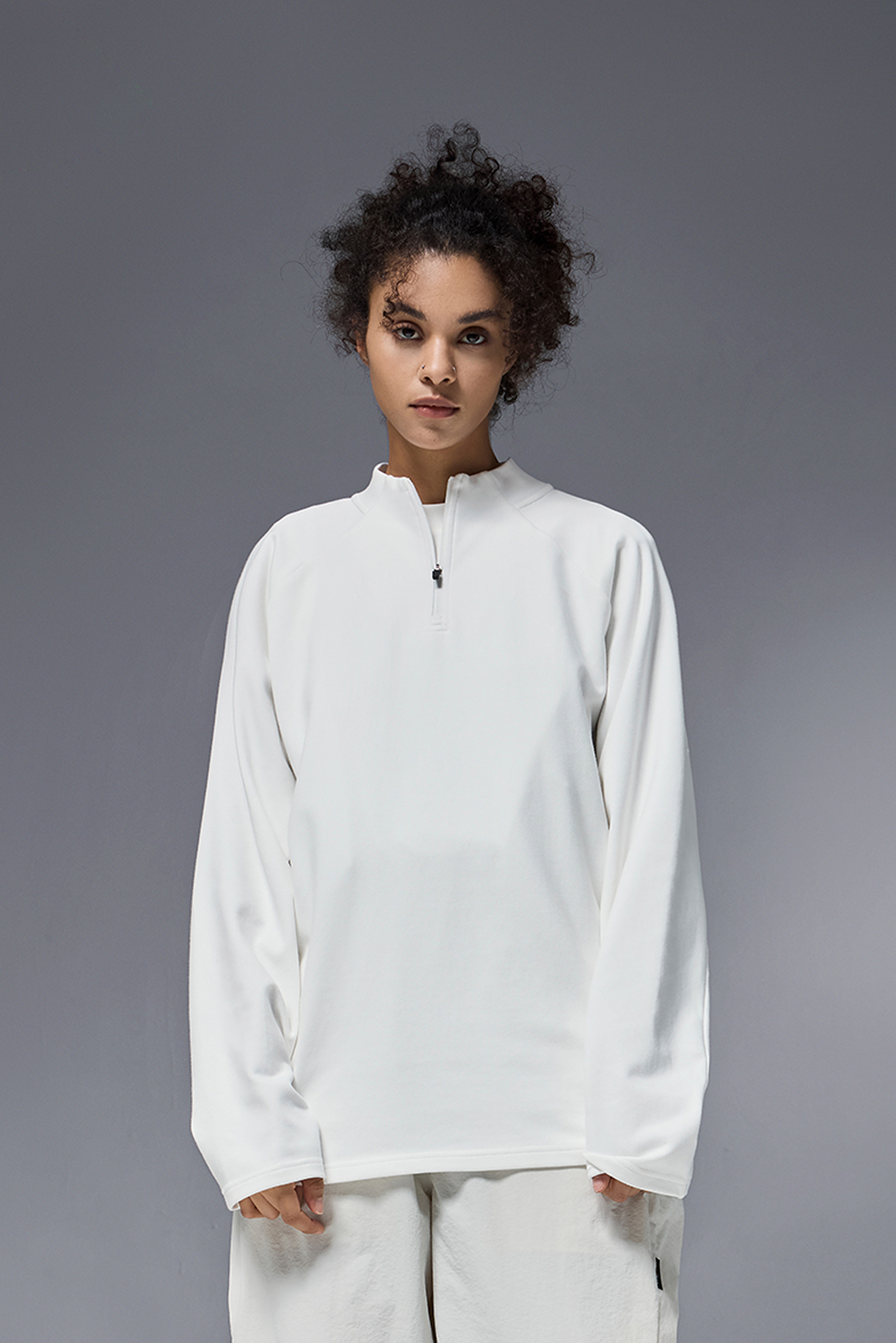 NEBULA Fleece Zip Base Long Sleeve Tee