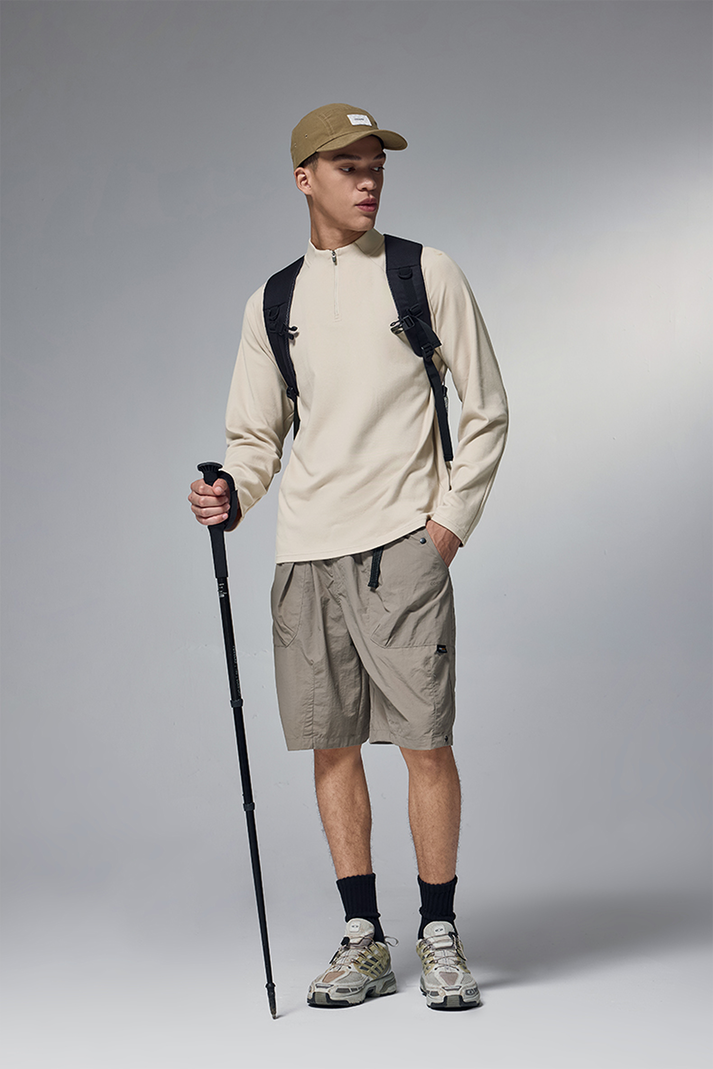 NEBULA Fleece Zip Base Long Sleeve Tee
