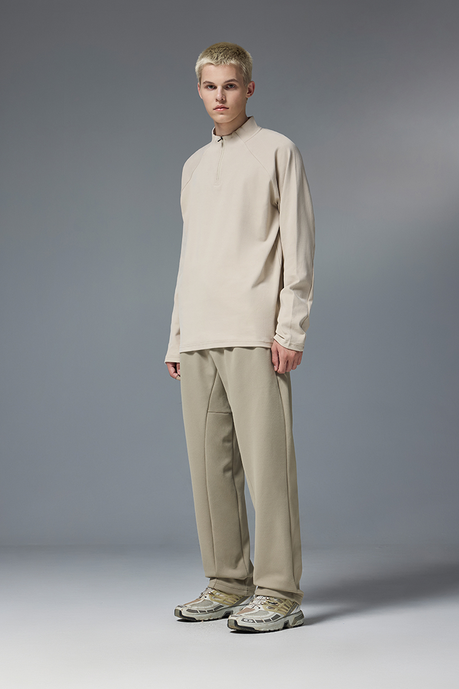 NEBULA Fleece Zip Base Long Sleeve Tee