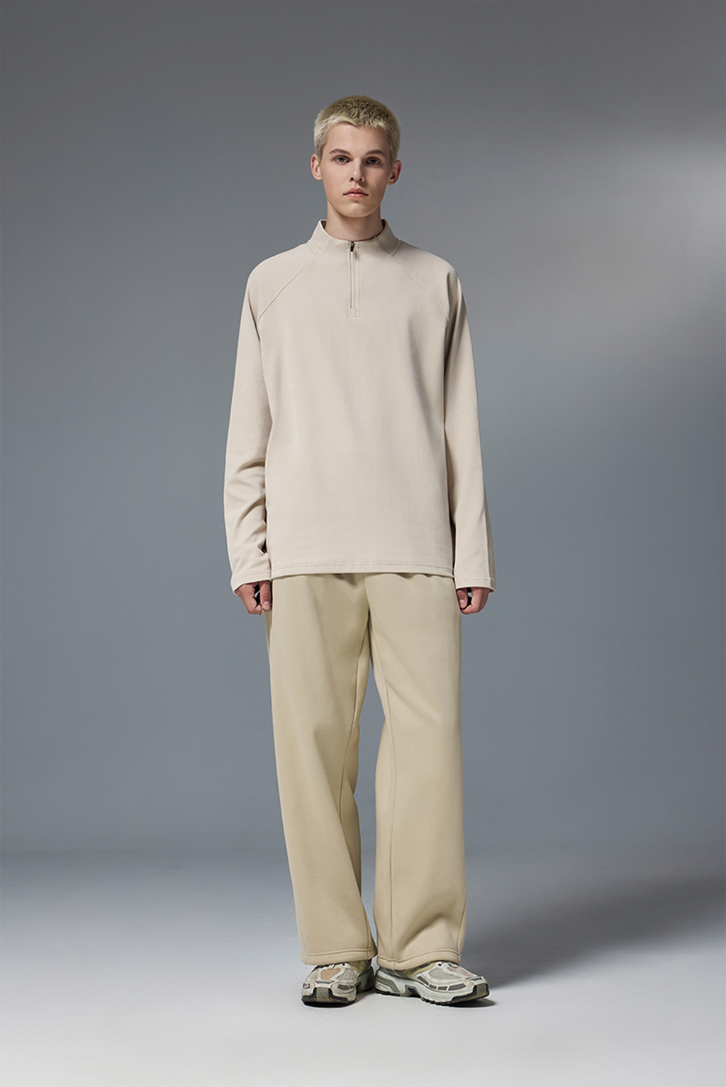 NEBULA Fleece Zip Base Long Sleeve Tee