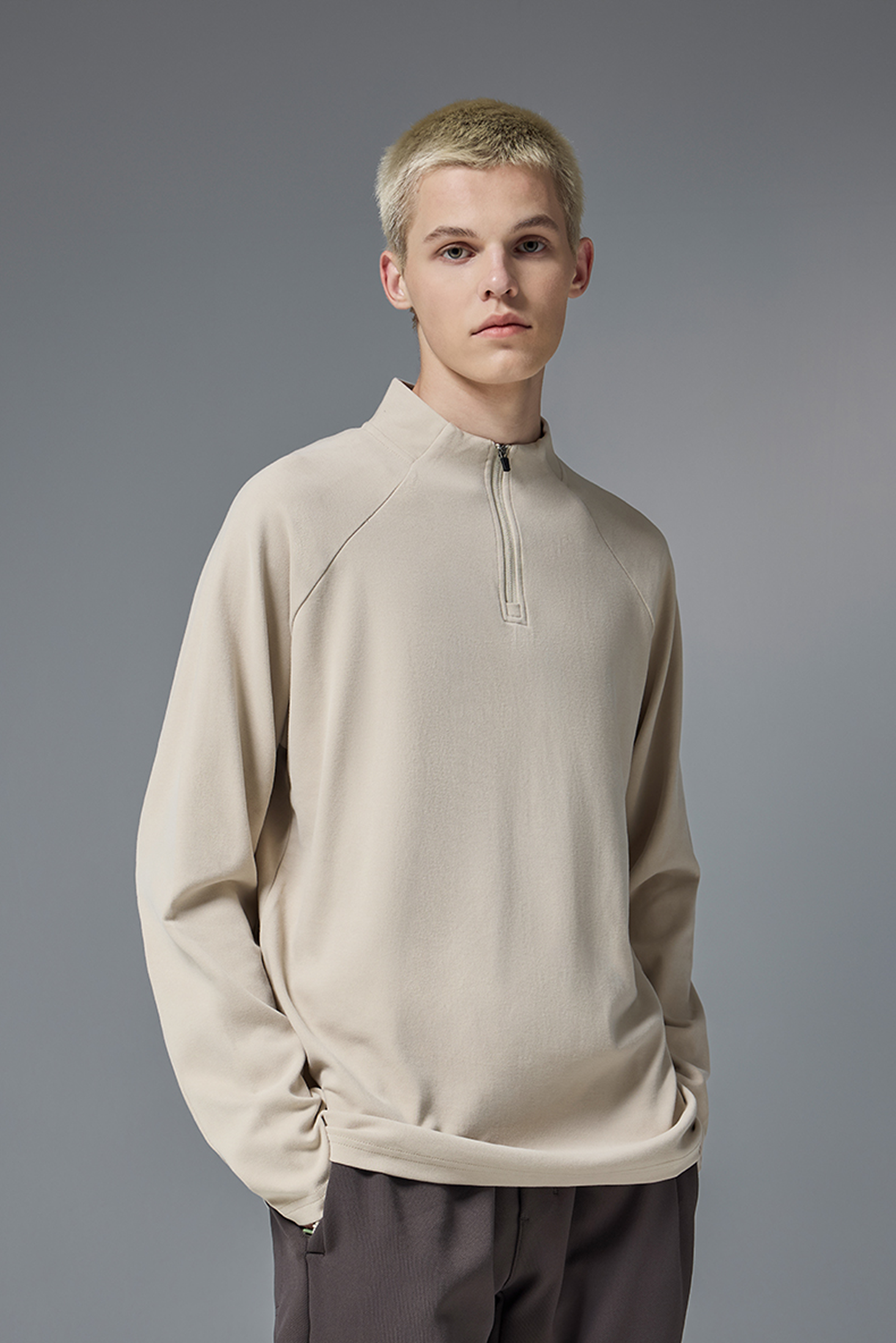 NEBULA Fleece Zip Base Long Sleeve Tee