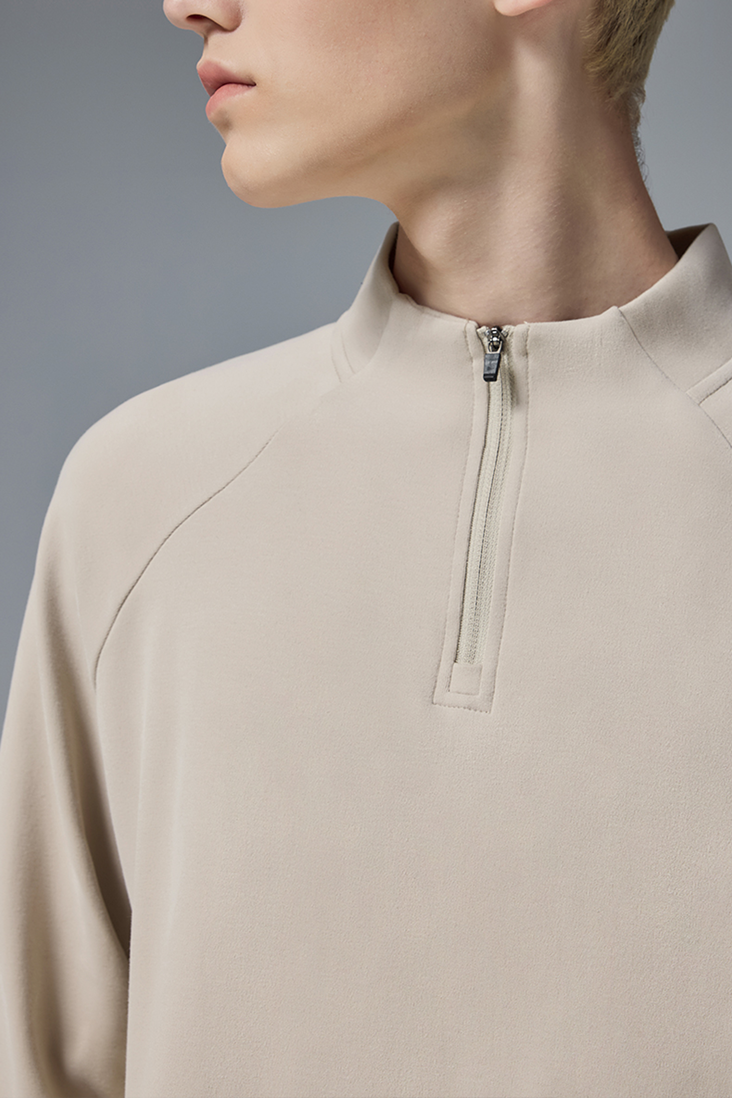 NEBULA Fleece Zip Base Long Sleeve Tee
