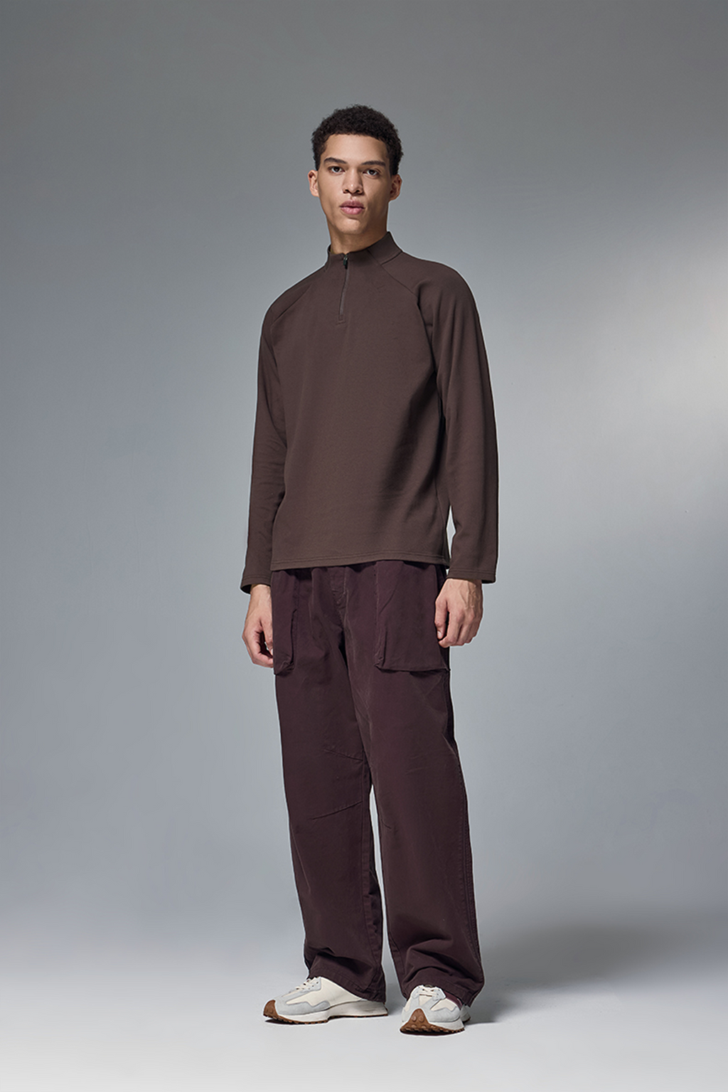 NEBULA Fleece Zip Base Long Sleeve Tee