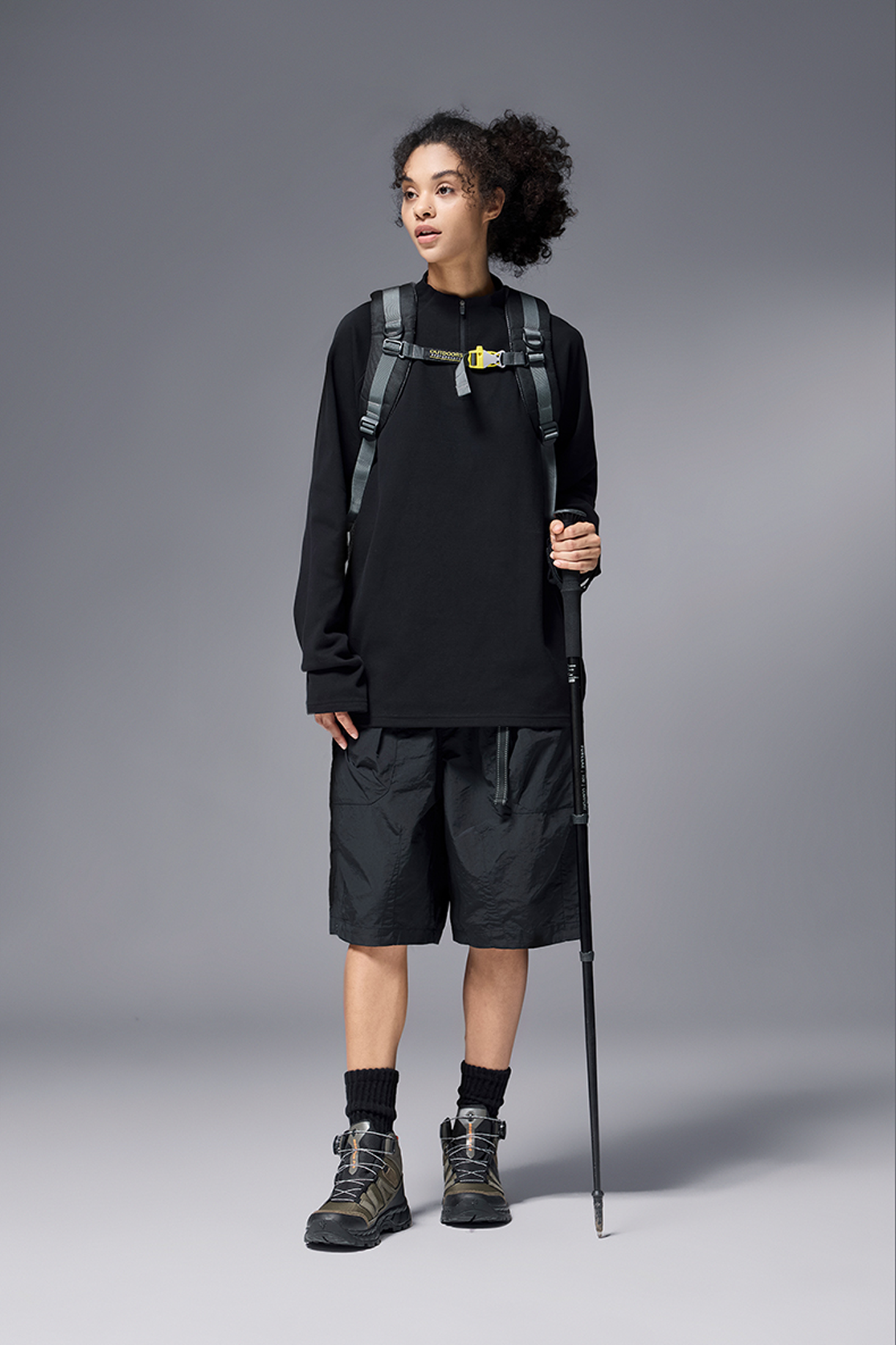 NEBULA Fleece Zip Base Long Sleeve Tee