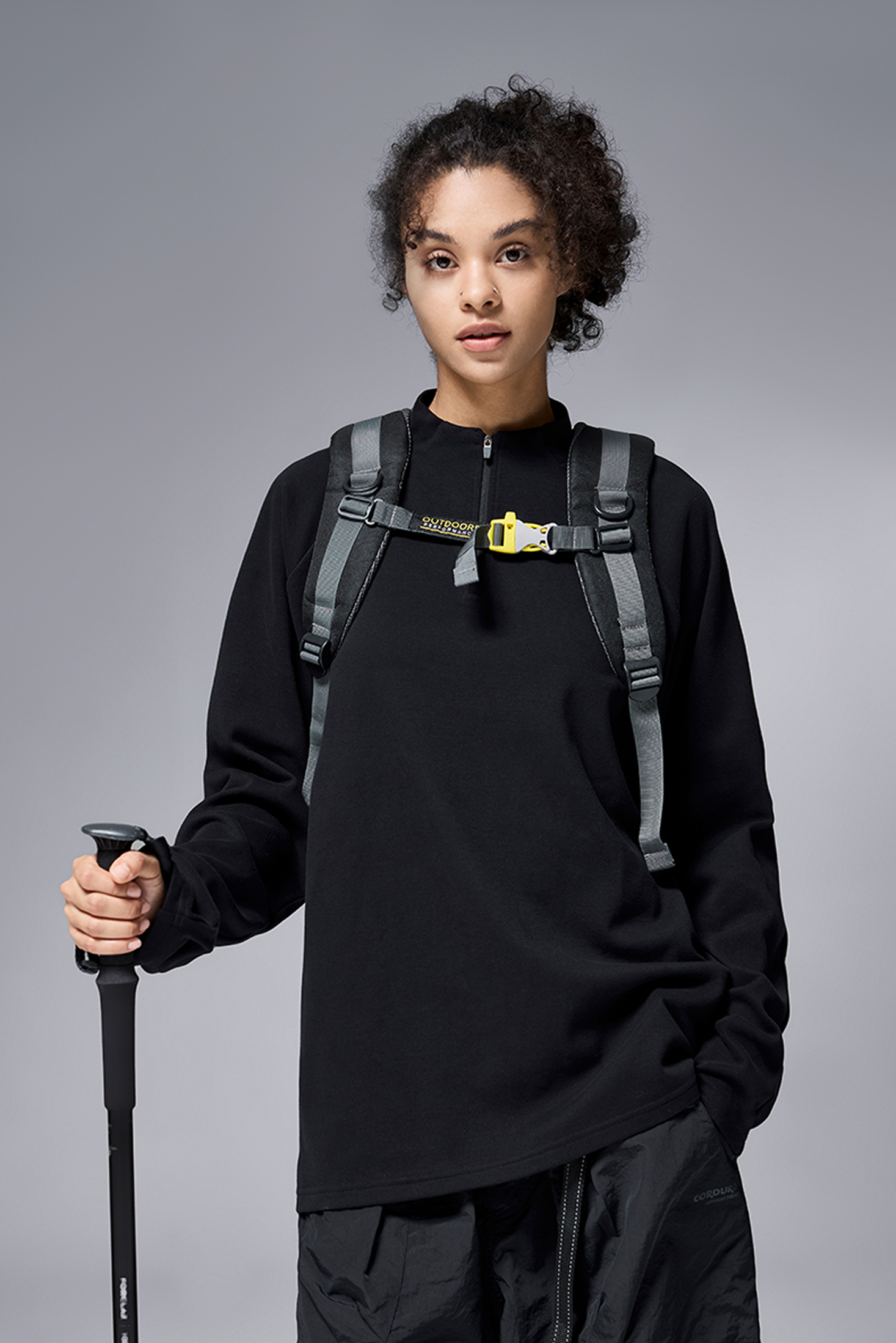 NEBULA Fleece Zip Base Long Sleeve Tee