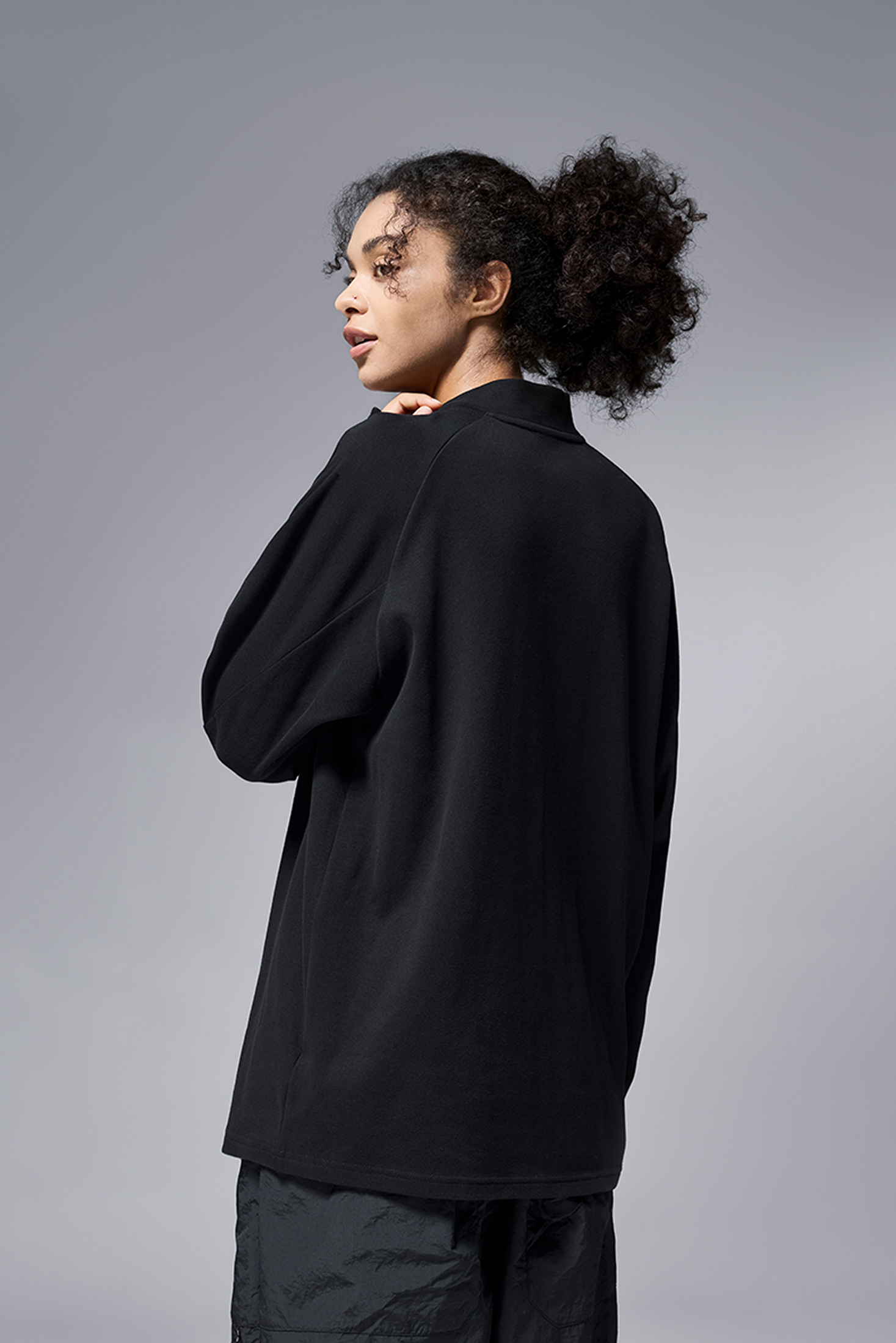 NEBULA Fleece Zip Base Long Sleeve Tee