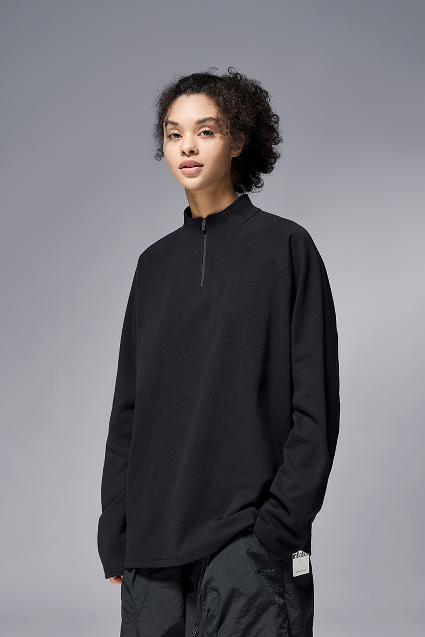 NEBULA Fleece Zip Base Long Sleeve Tee